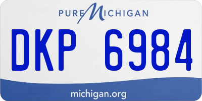 MI license plate DKP6984