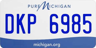 MI license plate DKP6985