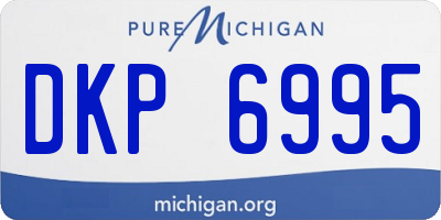 MI license plate DKP6995