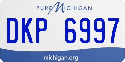 MI license plate DKP6997
