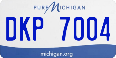 MI license plate DKP7004