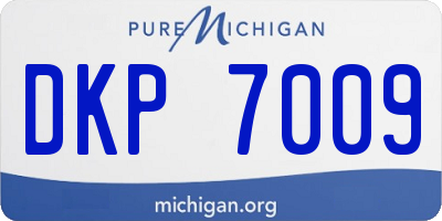 MI license plate DKP7009