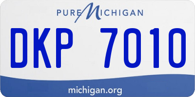 MI license plate DKP7010