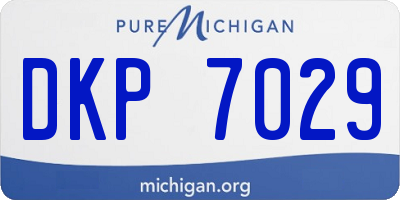 MI license plate DKP7029
