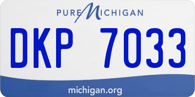 MI license plate DKP7033