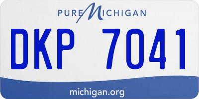 MI license plate DKP7041