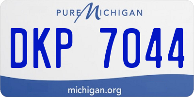 MI license plate DKP7044