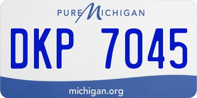 MI license plate DKP7045