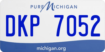 MI license plate DKP7052