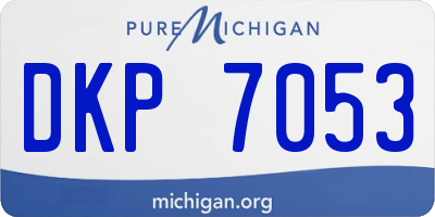 MI license plate DKP7053
