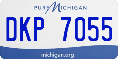MI license plate DKP7055