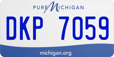 MI license plate DKP7059