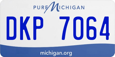 MI license plate DKP7064