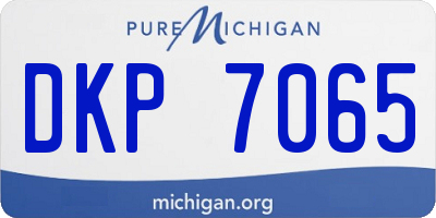 MI license plate DKP7065