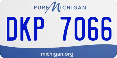 MI license plate DKP7066