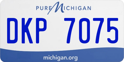 MI license plate DKP7075