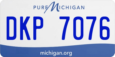 MI license plate DKP7076