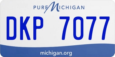 MI license plate DKP7077