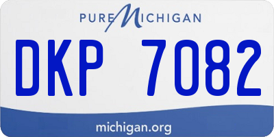 MI license plate DKP7082