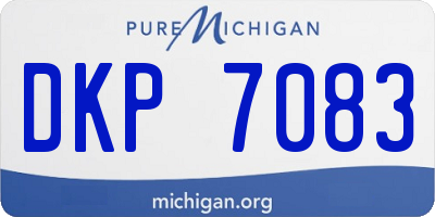 MI license plate DKP7083
