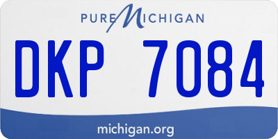 MI license plate DKP7084