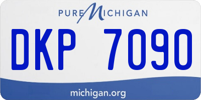 MI license plate DKP7090