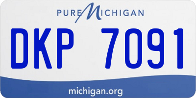 MI license plate DKP7091
