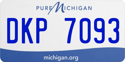 MI license plate DKP7093