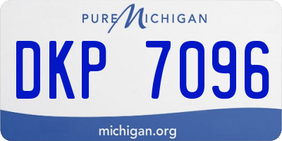 MI license plate DKP7096