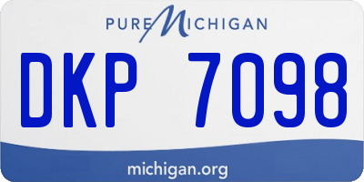 MI license plate DKP7098
