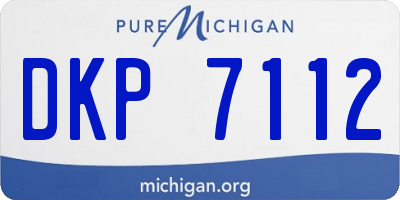 MI license plate DKP7112