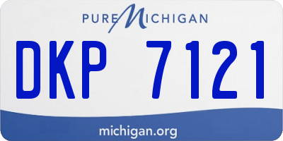 MI license plate DKP7121