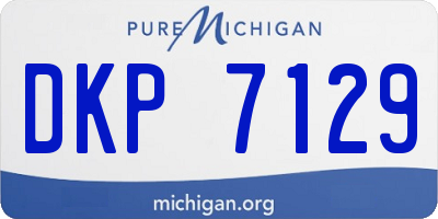 MI license plate DKP7129