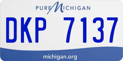 MI license plate DKP7137
