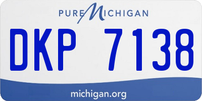 MI license plate DKP7138