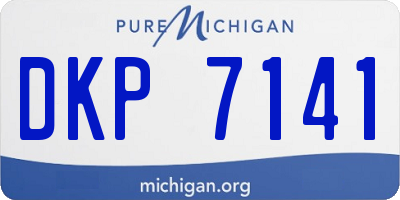MI license plate DKP7141
