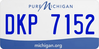 MI license plate DKP7152