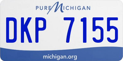 MI license plate DKP7155