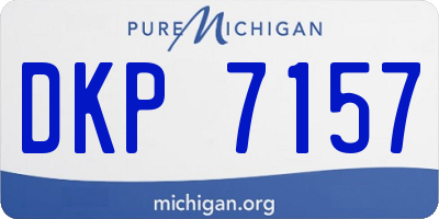 MI license plate DKP7157