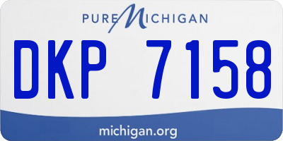 MI license plate DKP7158