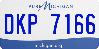 MI license plate DKP7166