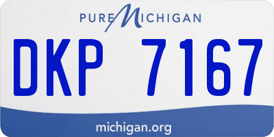 MI license plate DKP7167