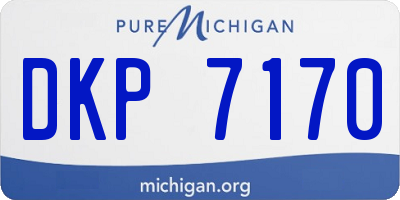 MI license plate DKP7170