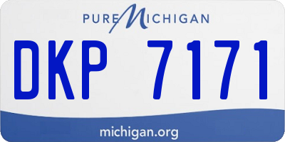 MI license plate DKP7171