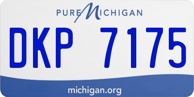 MI license plate DKP7175