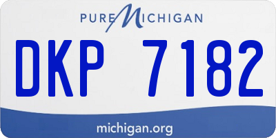 MI license plate DKP7182