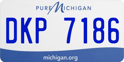 MI license plate DKP7186