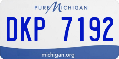 MI license plate DKP7192