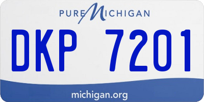 MI license plate DKP7201