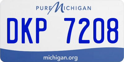 MI license plate DKP7208